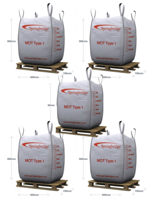 MOT Type 1 - 5 Standard Bulk Bags Bundle